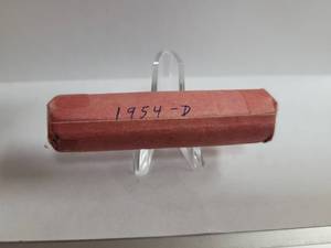 lot 477 image: 1 ROLL 1954-D WHEAT PENNIES