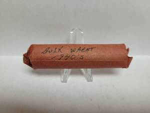 lot 487 image: 1 ROLL OF 1940S WHEAT PENNIES