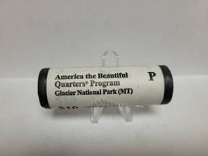 lot 509 image: 1 ROLL OF UNCIRCULATED AMERICA THE BEAUTIFUL GLACIER NATIONAL PARK QUARTERS