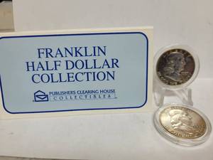 lot 550 image: FRANKLIN HALF DOLLAR COLLECTION--90% SILVER