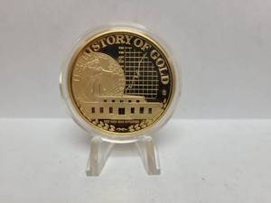 lot 561 image: 2010 GOLD LAYERED US HISTORY OF GOLD PROOF COIN