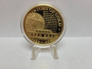 lot 562 image: 2010 GOLD LAYERED US HISTORY OF GOLD PROOF COIN