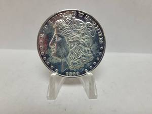 lot 566 image: REPLICA-1889 MORGAN DOLLAR CC TRIBUTE PROOF