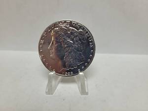 lot 568 image: REPLICA-1893 MORGAN DOLLAR S TRIBUTE PROOF