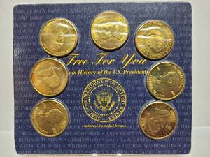 lot 578 image: READERS DIGEST COIN HISTORY OF THE US PRESIDENTS--SOLID BRASS COINS