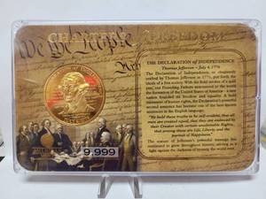 lot 587 image: CHARTERS OF FREEDOM COIN BY AMERICAN MINT