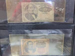 lot 598 image: 2-ANTIQUE PAPER NOTES AS PICTURED