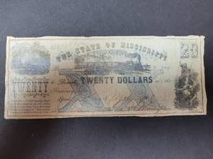 lot 619 image: 1-ANTIQUE PAPER NOTE AS PICTURED