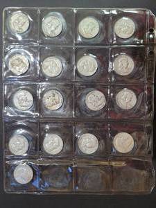 lot 623 image: 17) 90% SILVER FRANKLIN HALF DOLLARS