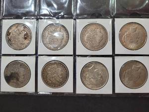 lot 626 image: 8) 90% SILVER DOLLARS