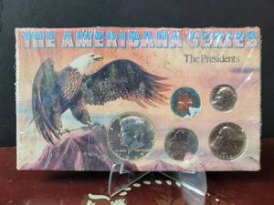 lot 674 image: THE AMERICANA SERIES THE PRESIDENTS COIN SET