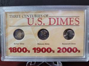 lot 683 image: THREE CENTURIES OF U.S. DIMES SET