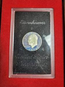 lot 636 image: 1972-S EISENHOWER PROOF DOLLAR--40% SILVER