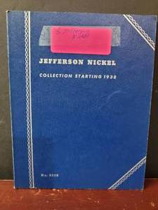 lot 698 image: 8) JEFFERSON NICKELS IN COLLECTORS BOOK
