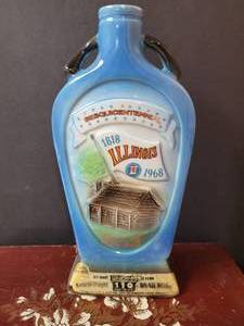 lot 707 image: ILLINOIS SESQUINTENNIAL WHISKEY DECANTOR