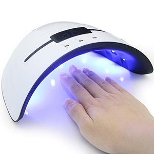 lot 12049 image: Wisdompark UV LED Nail Lamp, Professional Light for Nails 36W with 3 Timers Lamp Gel Polish Curing Dryer Portable Manicure Art Tools Auto Sensor, LCD Display