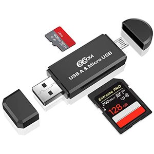 lot 12082 image: Micro USB OTG to USB 2.0 SD Card Adapter, COCOCKA Micro SD Card ReaderTrail Camera Memory Card Adapter Connector for Android PhoneComputerSupports SDSDHCSCXCMMCMMC Micro