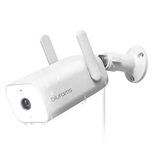 lot 12095 image: blurams Security Camera Outdoor, 3MP Outdoor Camera wColor Night Vision, Two-Way Audio, IP66 Weatherproof and Spotlight Siren Alarm, Compatible with Alexa&Google Assistant