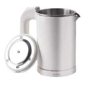 lot 12105 image: IronRen 0.5L Portable Electric Kettle, Mini Travel Kettle, Stainless Steel Water Kettle - Perfect For Traveling Cooking Noodles, Boiling Water, Eggs, Coffee, Tea(White 110V)