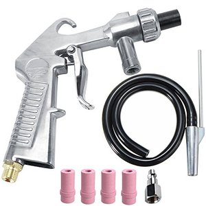 lot 12126 image: Wogoboo Sand Blaster Kit Blasting Shot Sandblaster Siphon Feed Gun Nozzle Rust Remove Abrasive Sand Blasting for Sandblast Cabinets