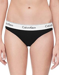 lot 12136 image: Calvin Klein Womens Modern Cotton Stretch Bikini Panty, Black, Small