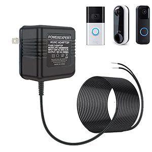 lot 12164 image: 18 Volt 500mA Doorbell Transformer, 26Ft Transformer C Wire Adapter for Most Doorbells, Ring, Nest, Arlo, Eufy, Wyze, SimpliSafe, Google Nest, Zmodo Smart Greet, Skybell August