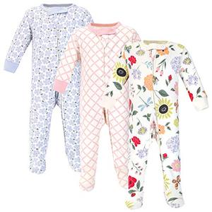 lot 12204 image: Touched by Nature Baby Organic Cotton Sleep and Play, Flutter Garden, 6-9 Months