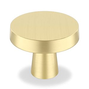 lot 12236 image: OYX Gold Knobs 24PACK Brushed Brass Cabinet Knobs Round Knobs Gold Drawer Knobs for Cabinet and Dresser Drawers Gold Cabinet Hardware for Kitchen Cabinet Knobs Gold Cabinet Door Knobs