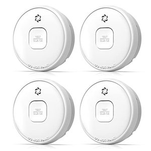 lot 12245 image: Putogesafe Smoke Detector, 10-Year Smoke Alarm with Photoelectric Sensor and Built-in 3V Lithum Battery, Fire Alarm with Test Button and Low Battery Warning, Fire Safety for Home, 4 Pack