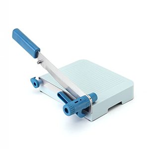 lot 12259 image: KITCHENDAO Multipurpose Cheese Slicer Cutter with Board for Arthritic and Weak Hands, Adjustable Thickness Dial for Block Cheese, Effortless Slicing, Guillotine Sausage Ham Biltong Jerky Slicer