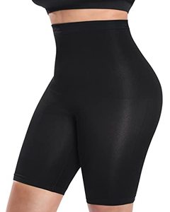 lot 12271 image: SIMIYA Shapewear for Women High Waisted Body Shaper Shorts Tummy Control Thigh Slimming Shapewear Black Small