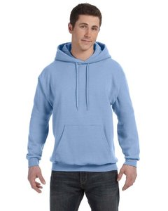 lot 12273 image: Hanes Mens Pullover EcoSmart Hooded Sweatshirt, Light Blue, XXX-Large