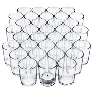 lot 12303 image: JUNDRUM 72pcs Votive Candle Holders Tealight Candle Holders in Bulk for Table Centerpiece Set of 72, Glass Candle Holders for Wedding
