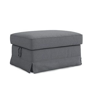 lot 12321 image: FMCTL Ektorp Ottoman Cover Replacement for IKEA Ektorp Ottoman Slipcover,Ektorp Foostool Slipcover Only Doesnt Fit Uppland(Titanium Grey)