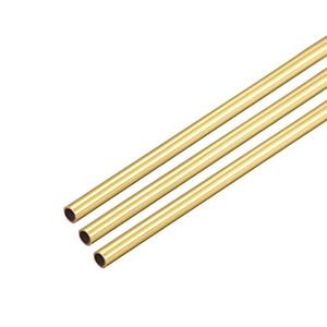 lot 12372 image: uxcell Brass Round Tube, 300mm Length 1.5mm OD 0.2mm Wall Thickness, Seamless Straight Pipe Tubing 3 Pcs