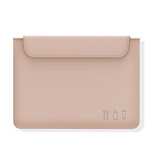 lot 12384 image: FERYES Silicone Makeup Bag, Premium Travel Toiletry Bag for Women, Easy Carry Cosmetic Bag for Makeup, Beauty Tools, and Brushes - Khaki