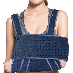 lot 12448 image: Velpeau Arm Sling Shoulder Immobilizer - Can Be Used During Sleep - Rotator Cuff Support Brace - Adjustable Medical Sling for Broken & Fractured Bones, Dislocation, Sprains, Strains & Tears (X-Large)