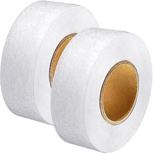 lot 12471 image: Outus 2 Rolls Fabric Fusing Tape Adhesive Hem Tape Iron on Tape Each 12 Inch (White,27 Yards Each)