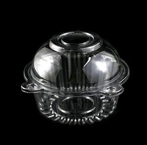 lot 12510 image: Twdrer 100PCS Plastic Single Individual Cupcake Dome Cup with Lid,Clear Plastic Muffin Holders Cake Cases Boxes Containers for Party,Wedding,Christmas,Holiday