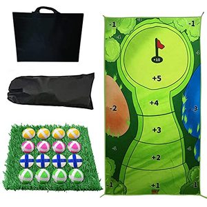 lot 12531 image: Casual Golf Game Set Golf Hitting Mat Mini Golf Course Casual Golf Game Improve Golf Skills Indoor Set Golf Training Aid Equipment for Indoor Outdoor Game