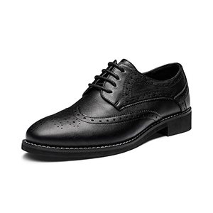 lot 12603 image: Bruno Marc Womens Classic Oxfords Lace Up Business Formal Wingtip Brogue Dress Shoes Black, Size 11, SBOX2302W