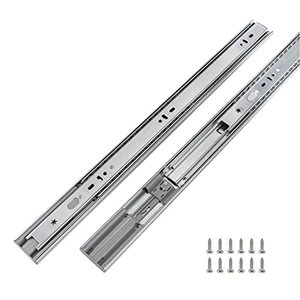lot 12612 image: 1 Pair Heavy Duty Drawer Slides 22 inch Soft Close Ball Bearing Drawer Slides - LONTAN 4502S3-22 Drawer Rails Heavy Duty 100 LB Capacity Full Extension Drawer Slides