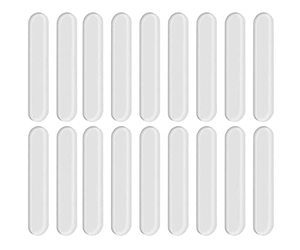 lot 12637 image: Cabinet Door Bumpers, Self Adhesive Rubber Bumper Strip for Chairs to Protect Walls,Sliding Door Bumpers 18-PCS 1.9  0.4  0.08Inch (LWT)