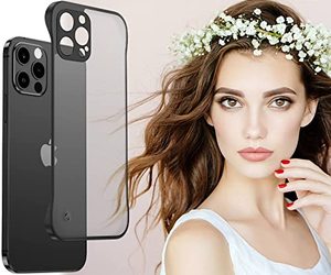lot 12651 image: Designed for iPhone 13 Pro Max Case, Slim Case for iPhone 13 Pro Max, Frameless Case Compatible with Apple iPhone 13 Pro Max Case for Women Man, Black