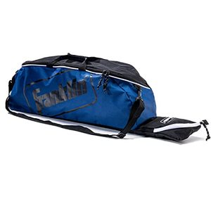 lot 12654 image: Franklin Sports Youth Baseball  Softball Bat Bag - Boys  Girls Tee Ball for Kids - Junior Bat  Equipment Bag - Navy Blue