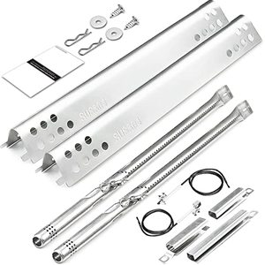 lot 12660 image: Hisencn Grill Replacement Parts for Charbroil Performance 2 Burner, 304 Stainless Steel Grill Parts for Charbroil 463625217, 463347519, 463275517, Replacement Parts for G470-5200-W1, G470-0004-W1