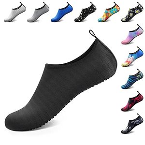 lot 12661 image: ATHMILE Water Shoes for Women Men Barefoot Quick-Dry Aqua Socks for Beach Swim Pool River Yoga Lake Surf Sport Shoes Cruise Essentials Swimming Size 11.5-12.5 Women10.5-11.5 Men