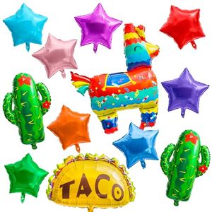lot 12681 image: Xqumoi 2023 Graduation Foil Balloons Decorations Pack of 20  Mexican Taco Llama Grad Hat Certificate Mylar Balloons Cinco de Mayo Fiesta Graduation Photo Props for School Grad Party Celebration