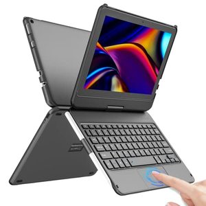 lot 12705 image: Keyboard Case for All-New Amazon Fire HD 10 & Fire HD 10 Plus Tablet (11th Generation 2021 Release) 10.1, 360° Rotatable, Touchpad Bluetooth Keyboard with Pencil Holder for Fire HD 10 Tablet