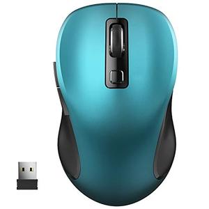 lot 12709 image: WisFox 2.4G Wireless Mouse for Laptop, Ergonomic Computer Mouse with USB Receiver and 3 Adjustable Levels, 6 Button Cordless Mouse Wireless Mice for Windows Mac PC Notebook (Green)